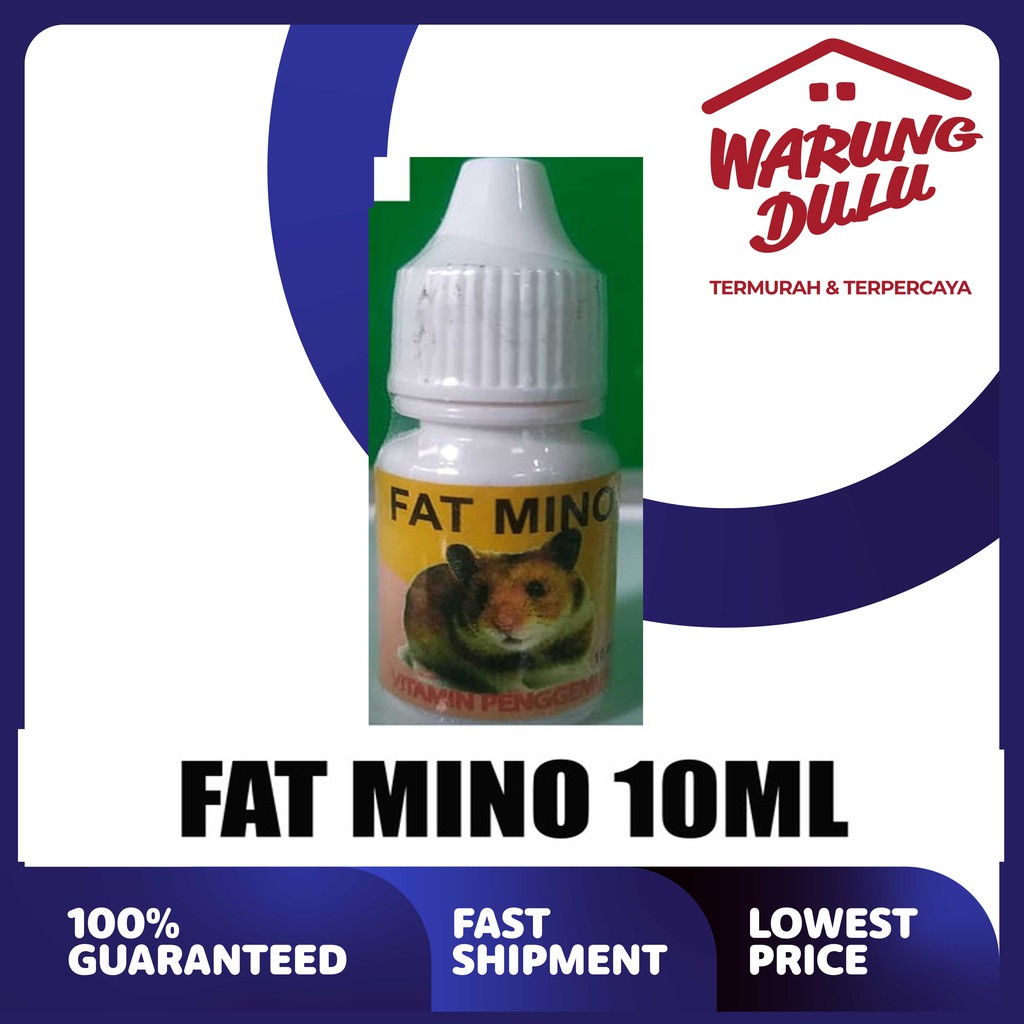 Obat Hamster FAT-MINO 10ml /penggemuk hamster / nafsu makan FATMINO