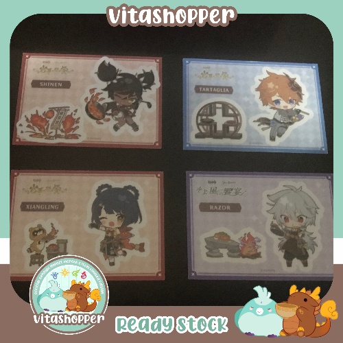 Genshin Impact X Sweets Paradise (Suipara) Sticker Bundle set