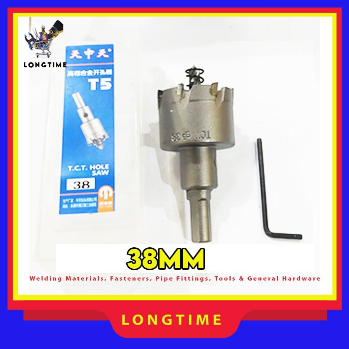Hole Saw 38mm Mata Bor TCT 38mm Tungsten Carbide Bor Hole saw Drill