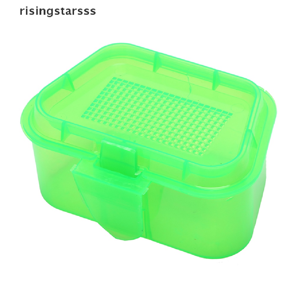 Rsid Span-new 1pc Wadah Aksesoris Penyimpanan Umpan Pancing Bahan Plastik Bernapas Warna random