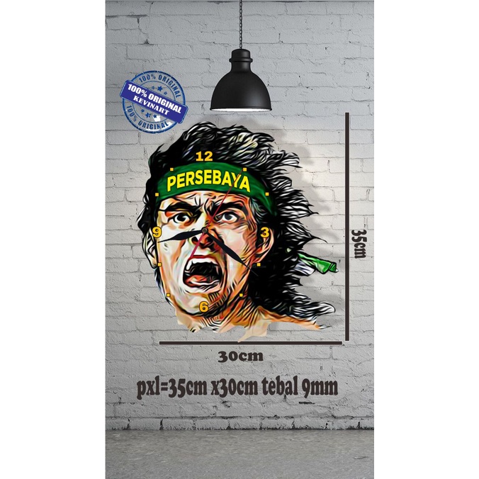 JAM DINDING KAYU UNIK 3d DEKORASI DINDING LOGO PERSEBAYA KEREN TERBARU BELI 1 GRATIS 2 DISKON MINIMALIS AESTHETIC MURAH ARTISTIK HIASAN DINDING KAMAR TIDUR POSTER TEMPEL TEMBOK GAMBAR PERSEBAYA JAM DINDING BESAR UKURAN JUMBO MEWAH KLASIK DEKORASI 1 SET