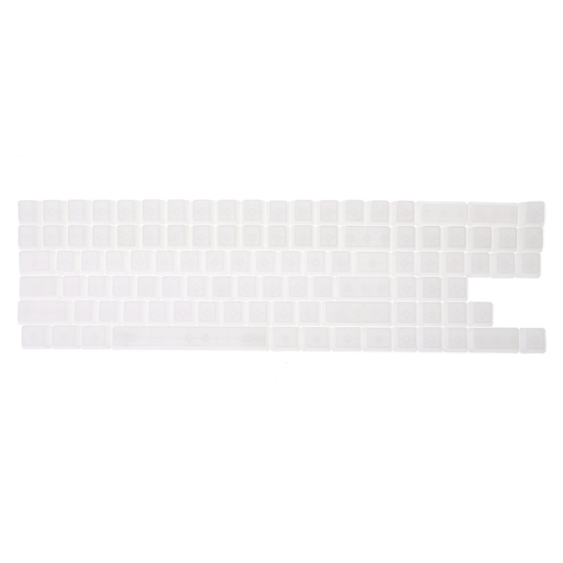 Btsg 104PC Transparan ABS Kosong Keycap Keyboard Mekanik Keycaps Backlit Untuk Kunci C