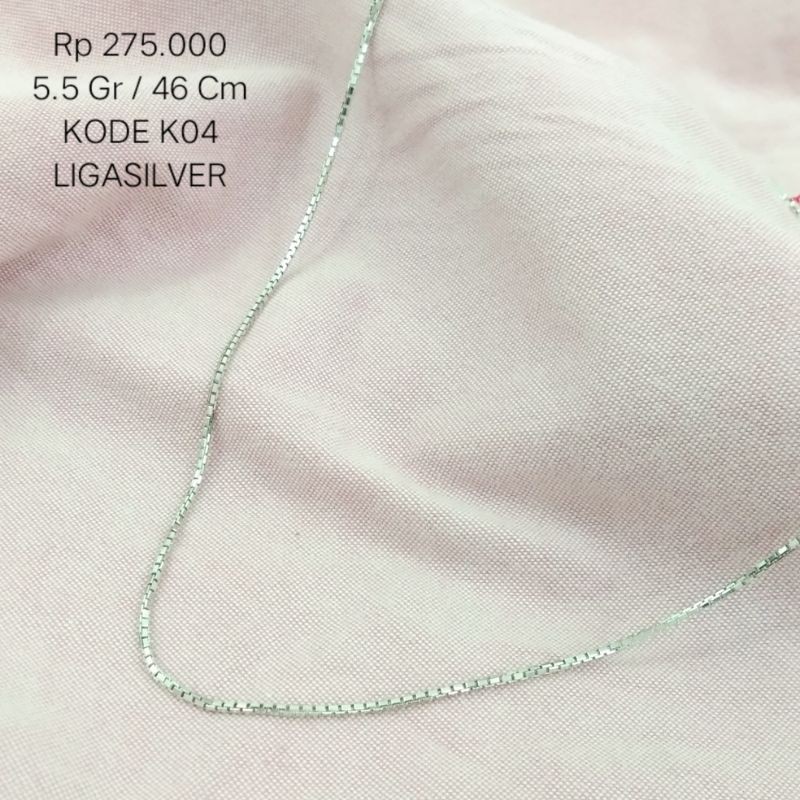 Kalung perak pria silver 925