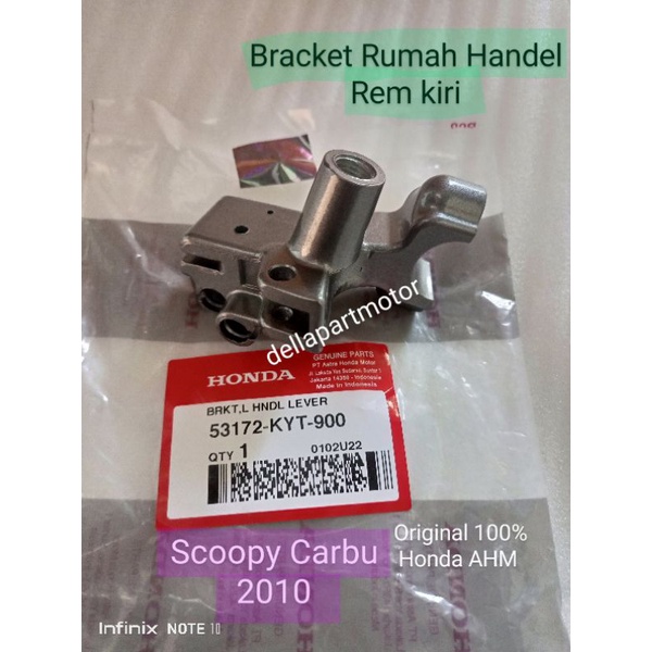 53172-KYT-900 BRACKET RUMAH HANDEL REM KIRI SCOOPY CARBU OLD ORI HONDA