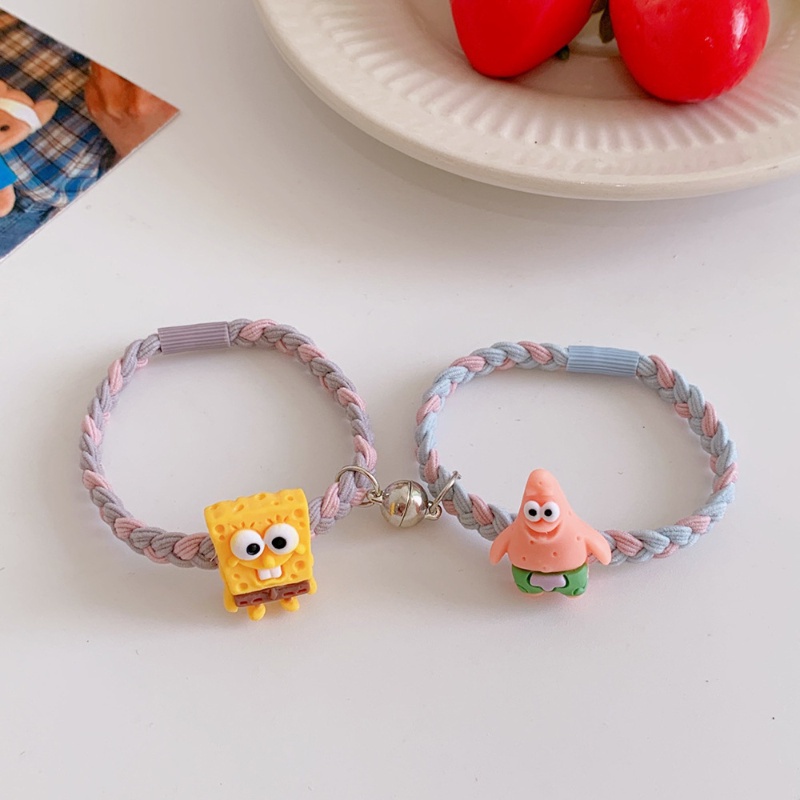 2pcs Gelang couple Motif Kartun Gaya Korea Untuk Hadiah