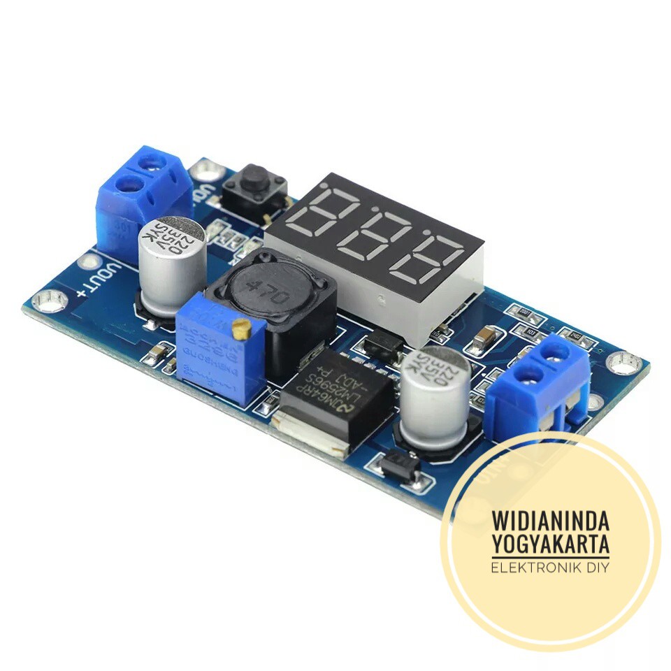 LM2596 DC STEP DOWN MODULE 3A DENGAN LED VOLTMETER