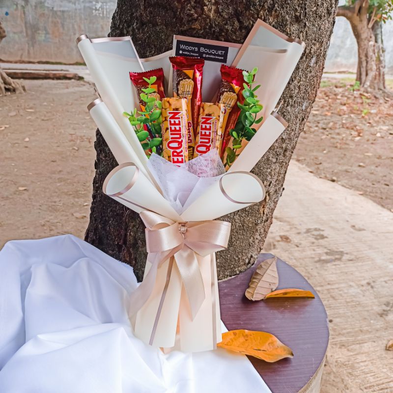 SNACK BOUQUET - buket silverqueen | buket beng-beng | bouquet beng-beng & Silverqueen murah