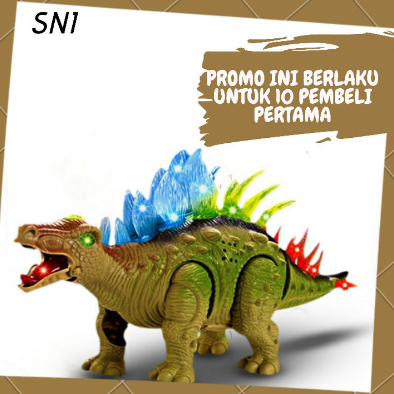 Mainan Anak Cowok laki Dinosaurus Stegosaurus Hewan Binatang Dino Murah