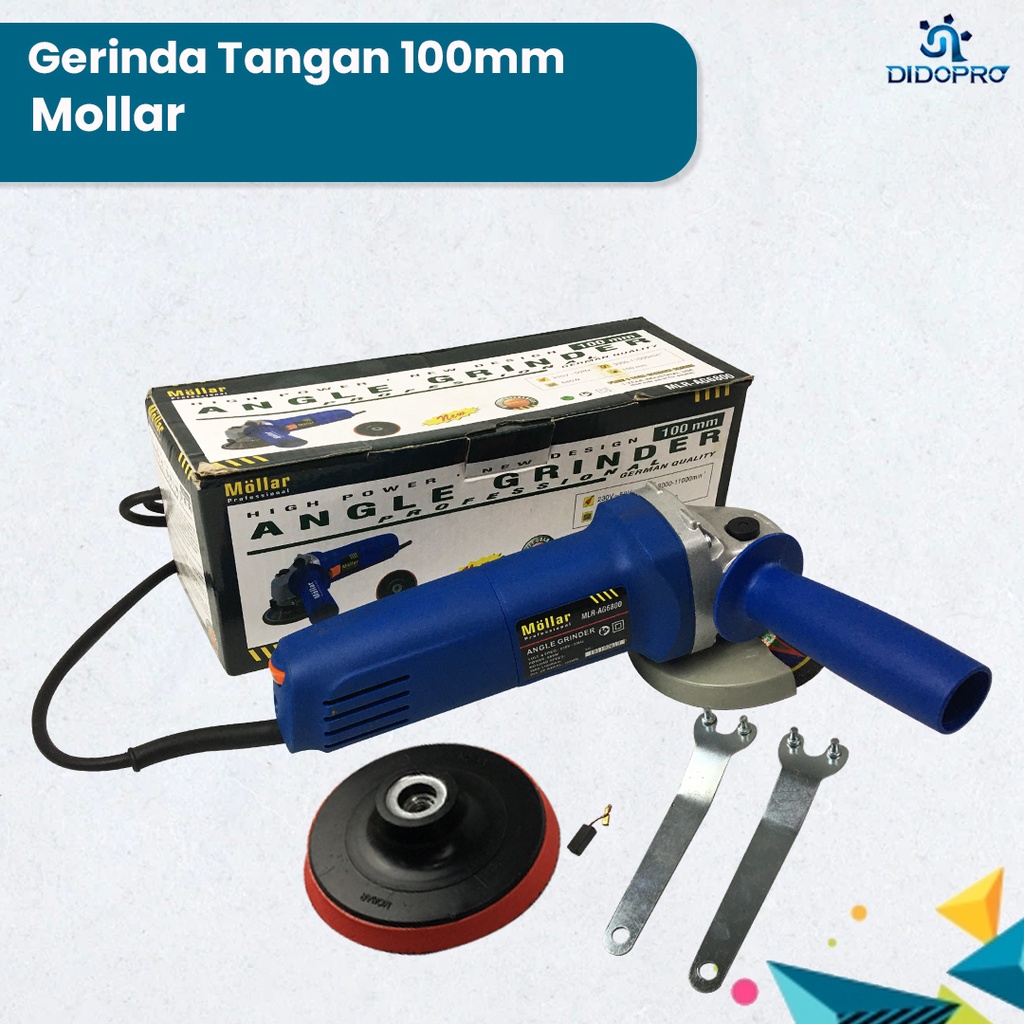 Mesin Gerinda Tangan MOLLAR AG6800 Variable Speed Poles