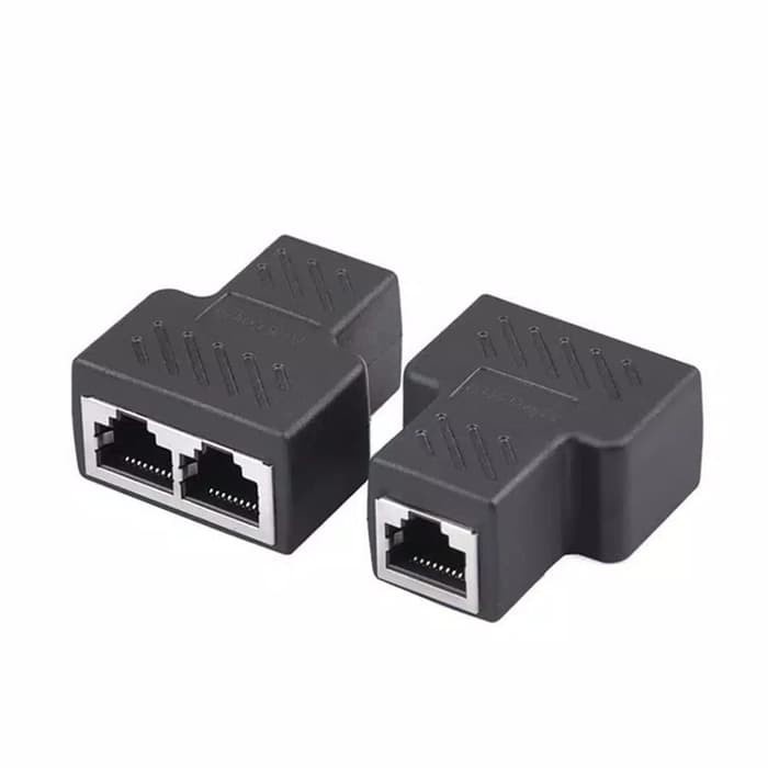 Barel Double Gigabit / Barel Cabang LAN RJ45 Gigabit 1 Out 2 Port