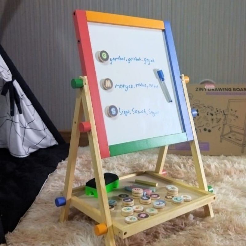 papan tulis menkay magnetic drawing board papan tulis anak papan tulis magnet