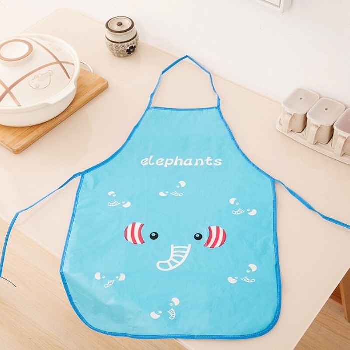 FUTAKO CELEMEK MASAK ANTI AIR APRON WATERPROOF DAN OILPROOF MOTIF KARAKTER  LUCU RANDOM