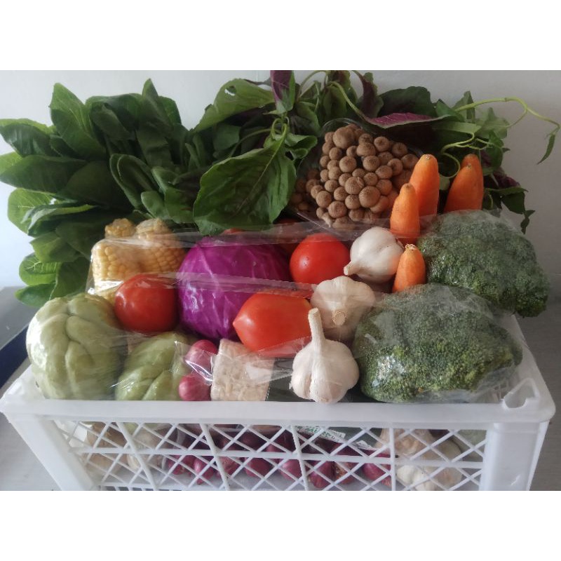 

Hampers sayur segar organik hidroponik bingkisan kado