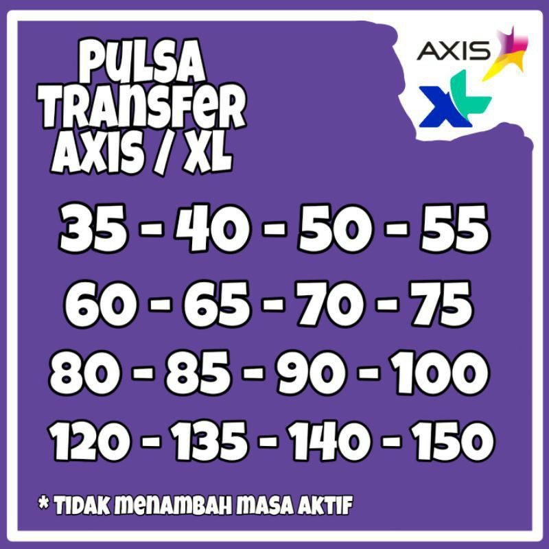 pulsa reguler axis xl 20 -100k