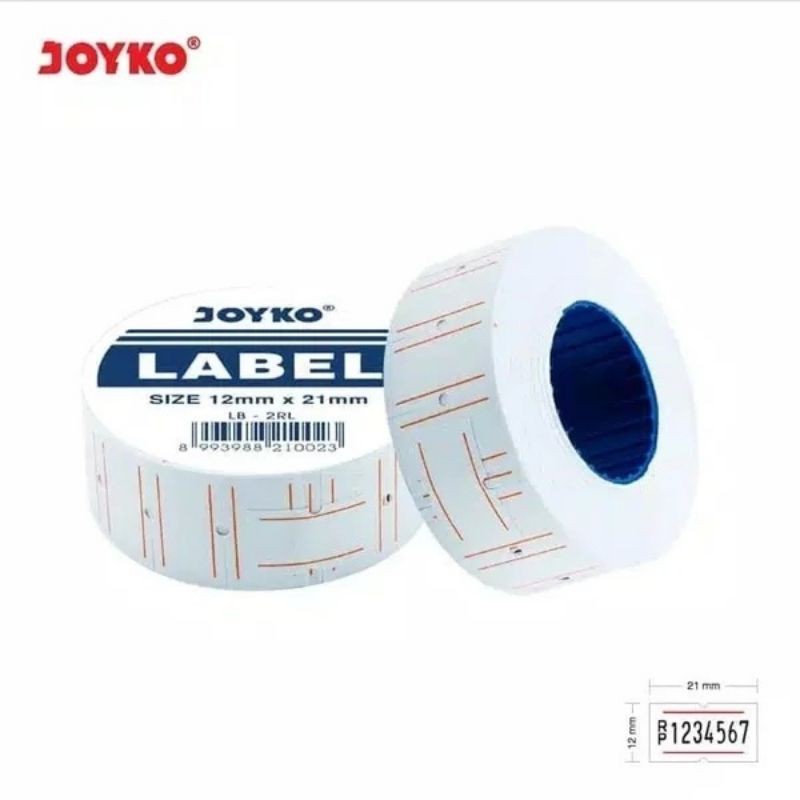 

Price label/label harga joyko LB-2 RL Original
