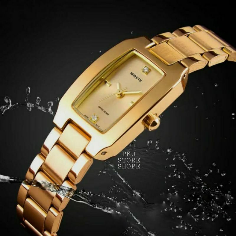 JAM TANGAN WANITA MIRETE CANTIK!!! JAM TANGAN WANITA ORIGINAL/JAM TANGAN WANITA TAHAN AIR/JAM TANGAN WANITA MURAH/JAM TANGAN WANITA SIMPLE/JAM TANGAN WANITA RANTAI STAINLISS/JAM TANGAN WANITA BAYAR DI TEMPAT