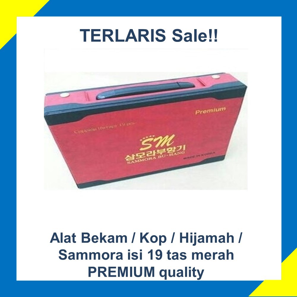 TERMURAH  Alat Bekam / Kop / Hijamah / Sammora isi 19 tas merah PREMIUM quality