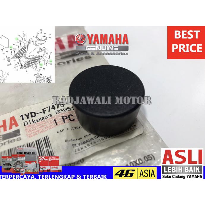 Karet Tutup Bordes Fino Fi Asli Original Yamaha 1Yd-F7475-00