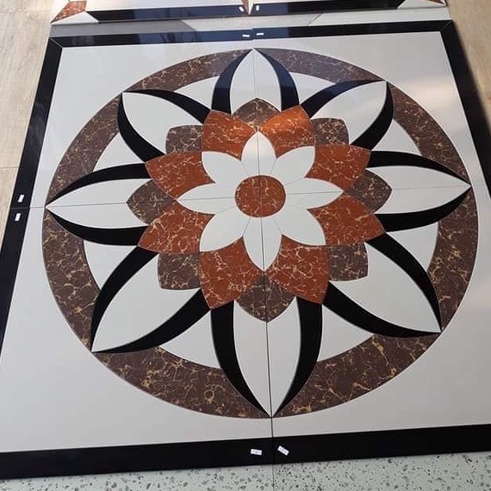 granit pola mozaik 120x120 - motif bintang - DIV