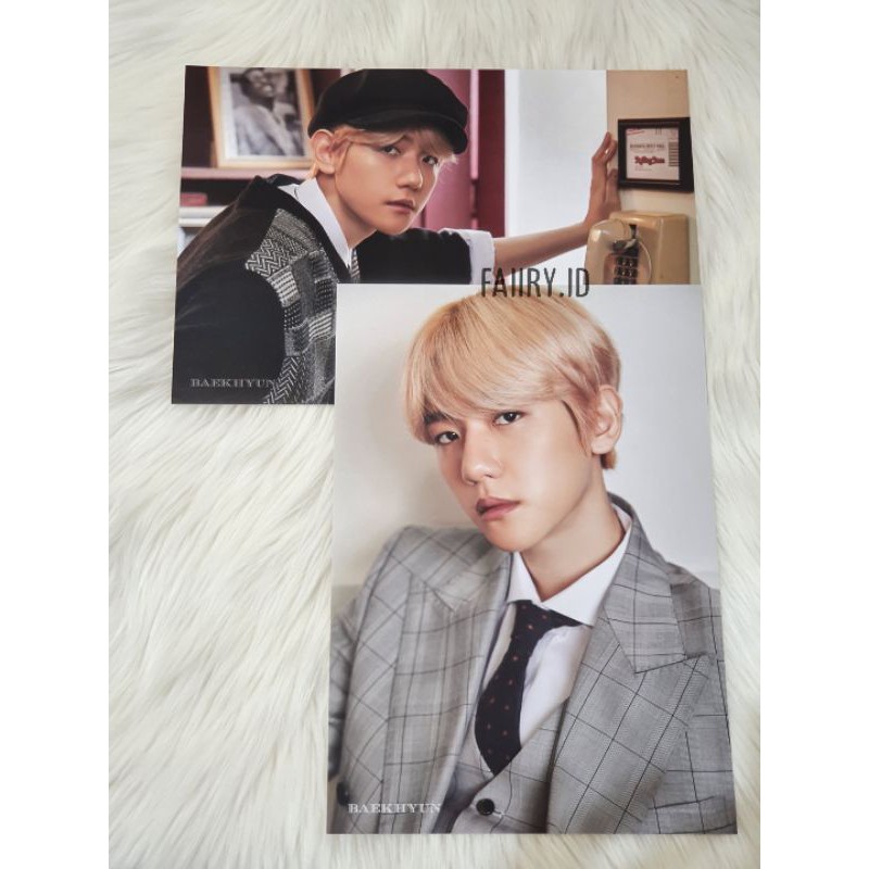 Sharing EXO Suho Chen Baekhyun Chanyeol A4 poster Season EXO greeting 2020 SG 2020