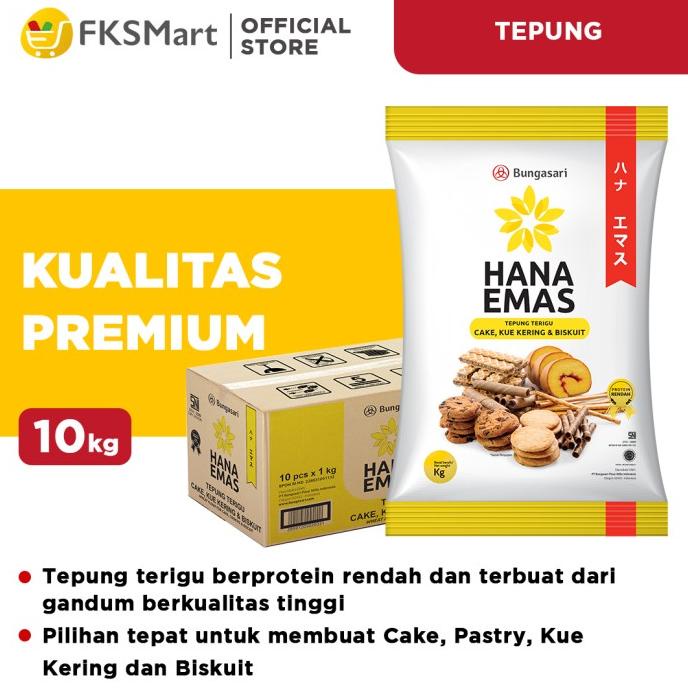 

TERMURAH HANA EMAS Tepung Terigu 1 kg Karton
