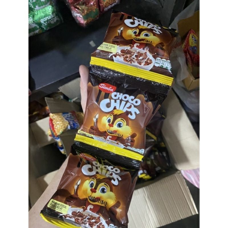 renteng simba chocochips 1 renteng isi 10sachet