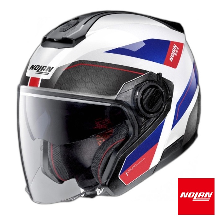 Nolan N40.5 Pivot 28 Metal White Half Face Helmet