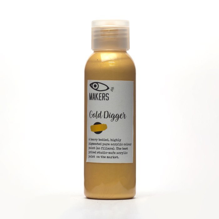 

Gold Digger Acrylic Paint 100ml by MAKERS