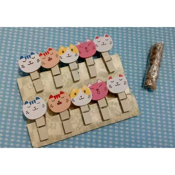 

Wooden Paper Clip Klip Penjepit Kertas Kayu Unik Karakter Lucu - Animal Binatang
