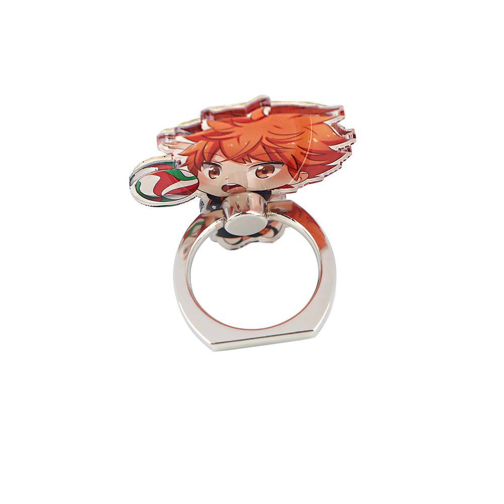 Agustinina Rotating Ring Bracket Voli Cowok Fashion Hadiah Mobil Mount Luffy Dragon Ball Lipat Logam Jari Cincin Anime Anak Laki-Laki Desktop Anti-Jatuh Bracket