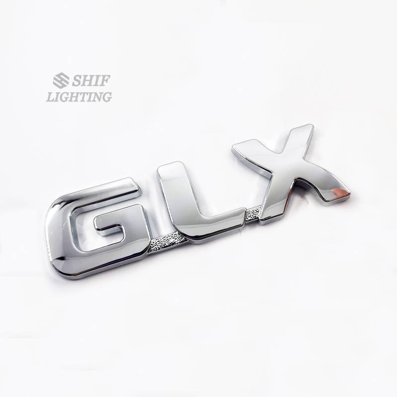 1pc Stiker Emblem Badge Tulisan Glx Bahan Abs Untuk Mobil Mitsubishi