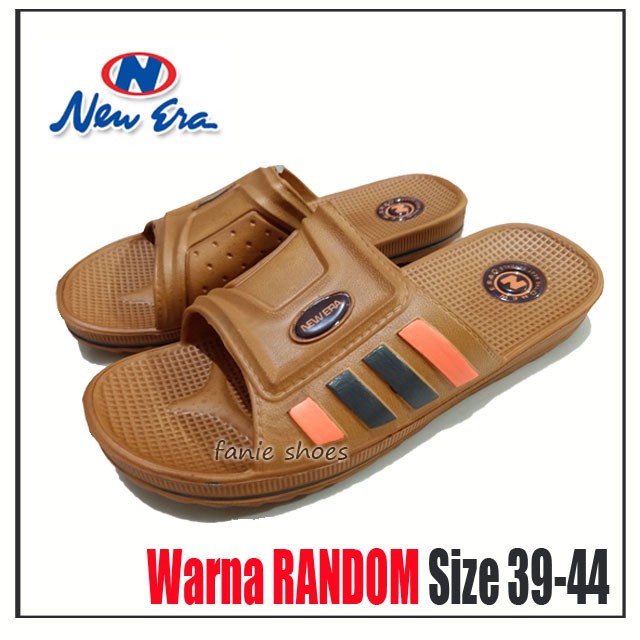 New Era Sandal Selop Kokop Pria 39-44 Jumbo / Sandal Laki Murah / Sandal PVC / Sandal Kokop Anti Air