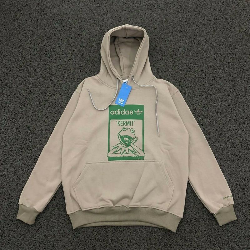 ASTROB.ID-HOODIE JAKET SWEATER ORIGINAL PREMIUM ADIDAS KERMIT FULL TAG & LEBEL