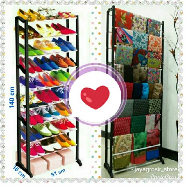 RAK MULTIFUNGSI / RAK SEPATU / RAL JILBAB / ALUMUNIUM