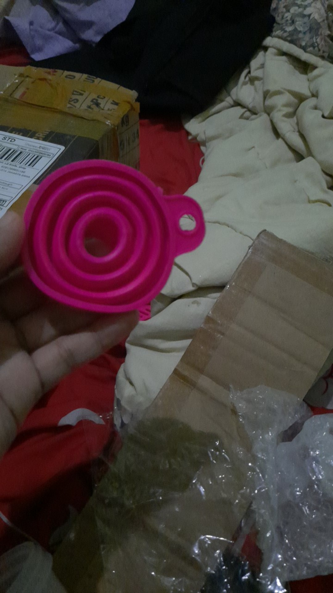 Corong Minyak Silikon Lipat Food Grade