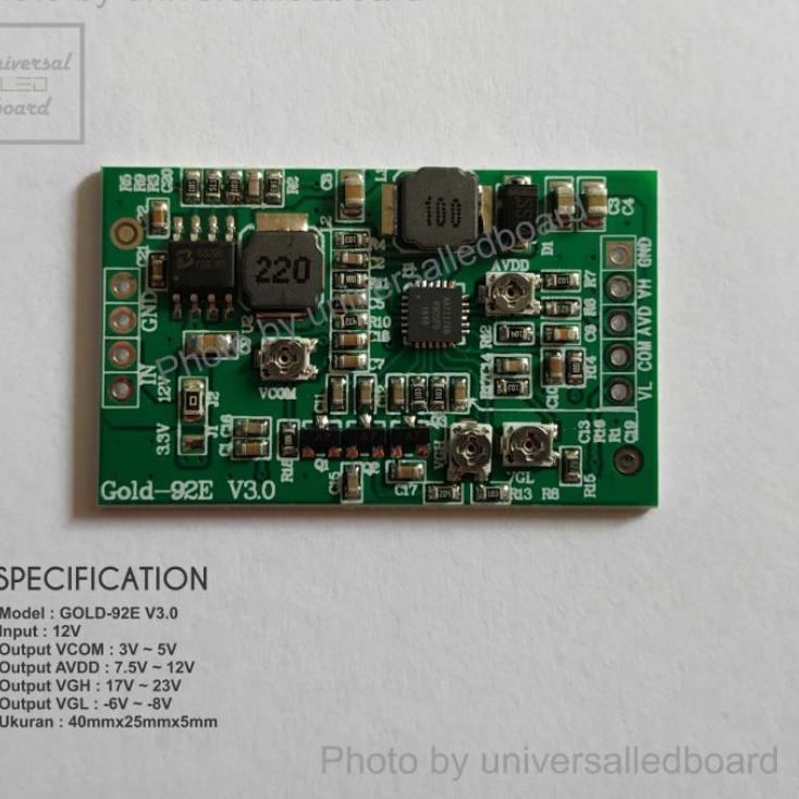 Paling Diminati Gacun TCON Boost Module LCD Universal VCOM VGL VGH AVDD Adjustable input 12v