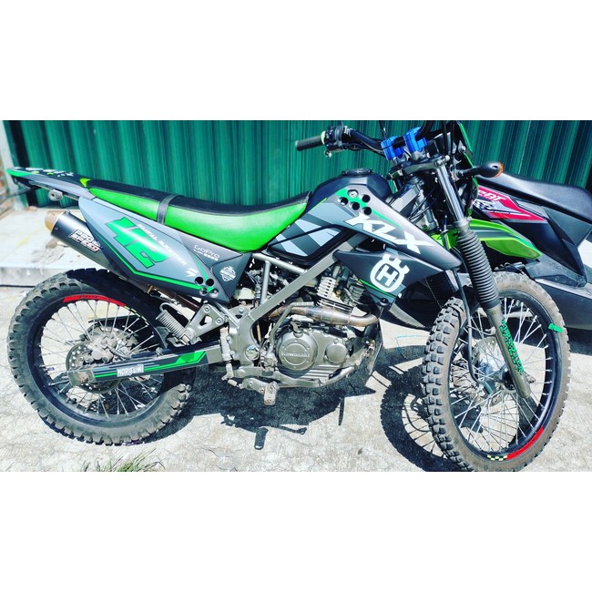 decal klx OLD keren decal klx OLD simpel decal klx OLD gold decal klx supermoto