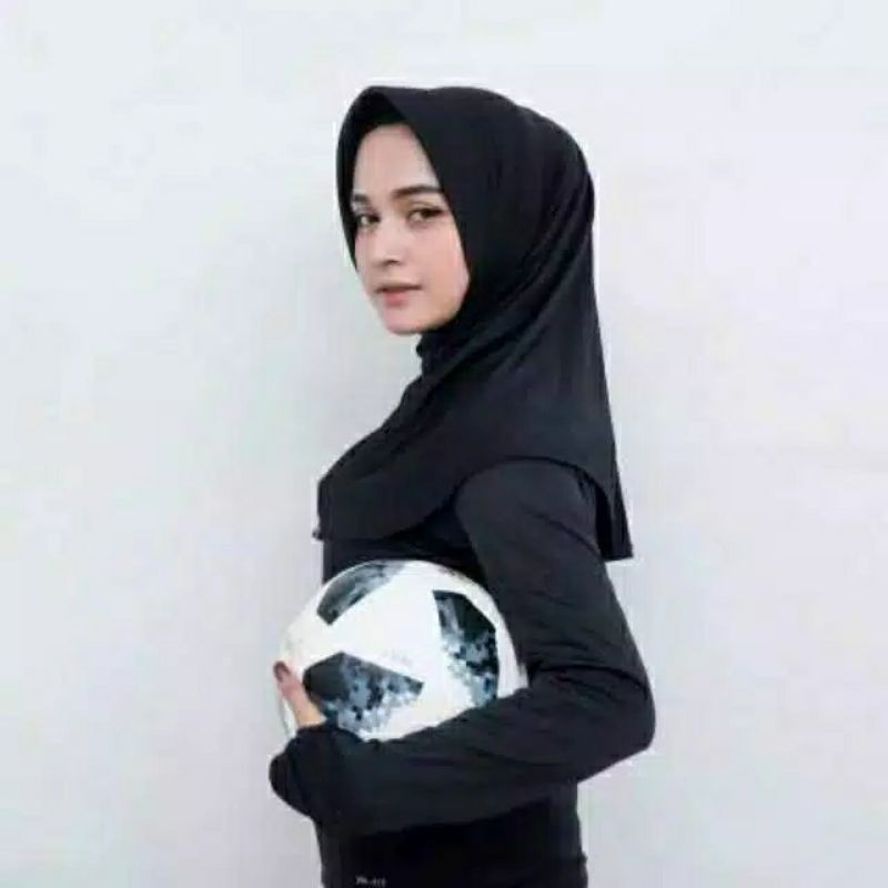 Jilbab Instan Gowes atau Renang Hijab Sport jersey Premium-1