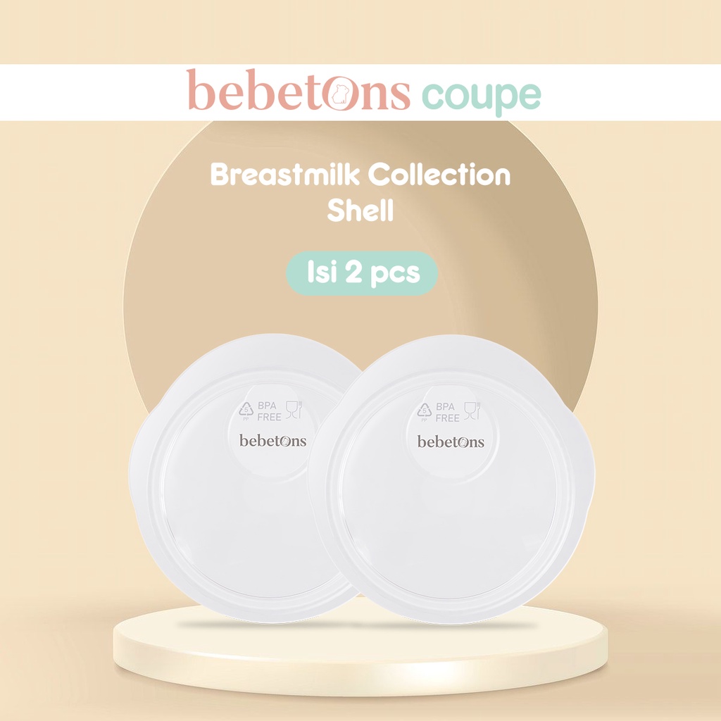 BEBETONS COUPE breastmilk collection shells / wadah penampung ASI silikon - 2PCS