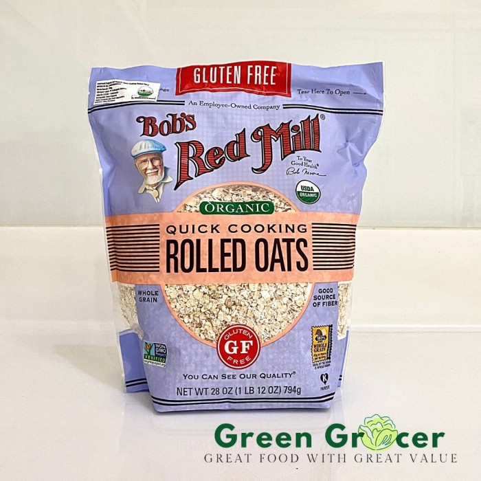 

✨COD✨ BOBS RED MILL Organic Quick Cooking Oats 794GR / GLUTEN FREE
