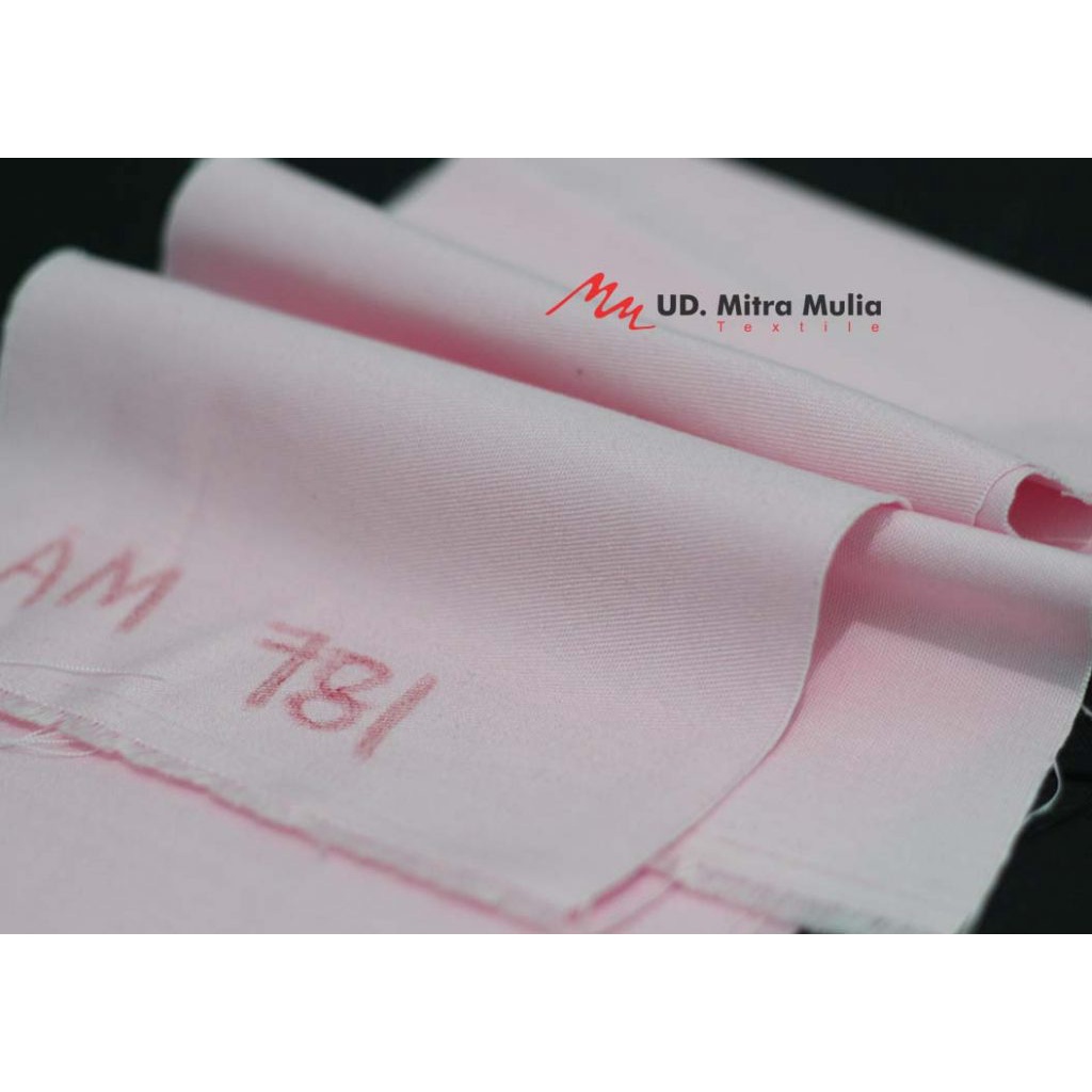Kain American Drill 1919 Meteran, Bahan Kain Seragam, Kode 781 Warna Merah Muda ( Pink )