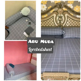 seprai sprei katun monokrom minimalis aesthetic garis