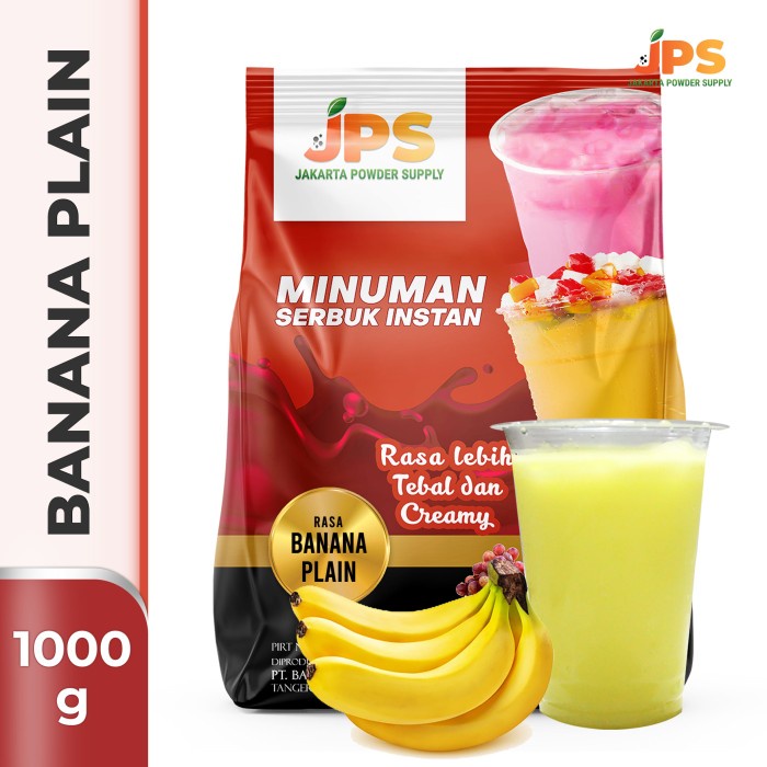 

BUBUK MINUMAN PISANG/BANANA PLAIN POWDER JPS TANPA GULA