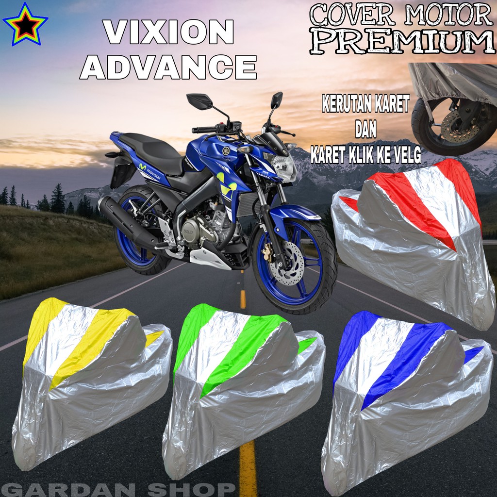 Sarung Motor VIXION ADVANCE Silver KOMBINASI Body Cover Vixion PREMIUM