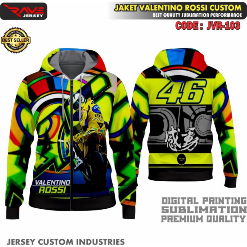 JAKET VALENTINO ROSSI PRINTING CUSTOM