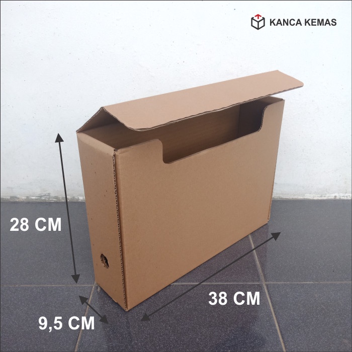 

File-Box- Dus Arsip 38X9.5X28 Cm - Single Wall (1 Ply) -Box-File.