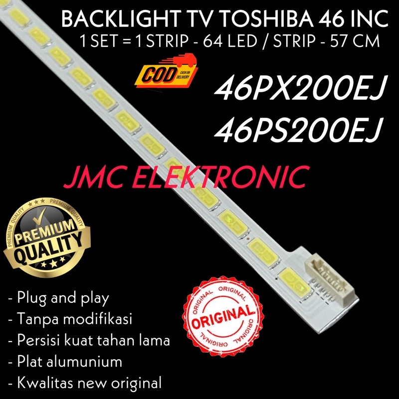 Backlight Tv Led Toshiba 46 Inch 46PX200EJ 46PS200EJ 46PX200 46PS200 EJ 46PX 46PS LAMPU BL 46IN 64 LED SMD