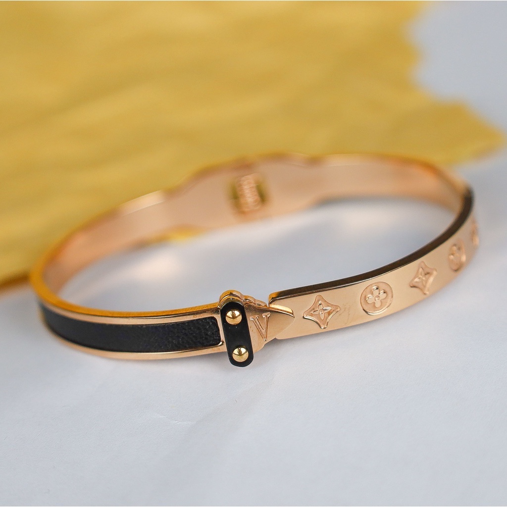 Aksesoris titanium import [4602] Gelang bangle   style anti karat bisa COD