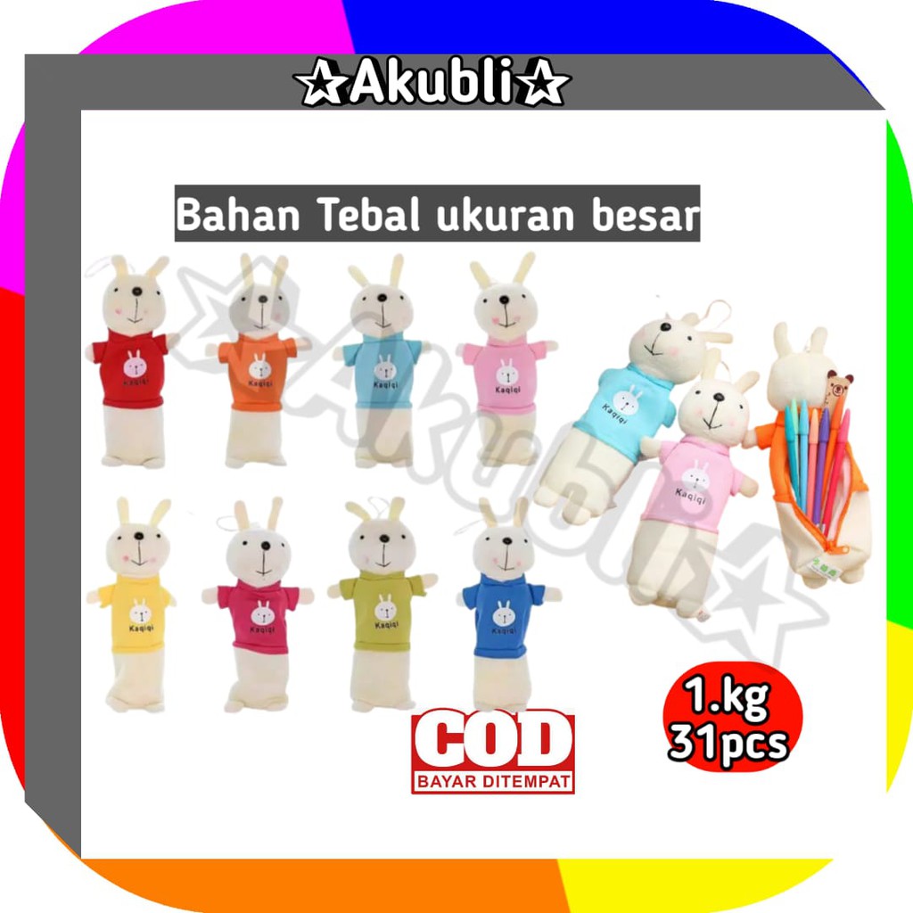 

Akubli✰ COD Pt23 Pouch Aksesoris Kosmetik Karakter Kelinci Tempat Kotak Pensil Lucu Murah Import