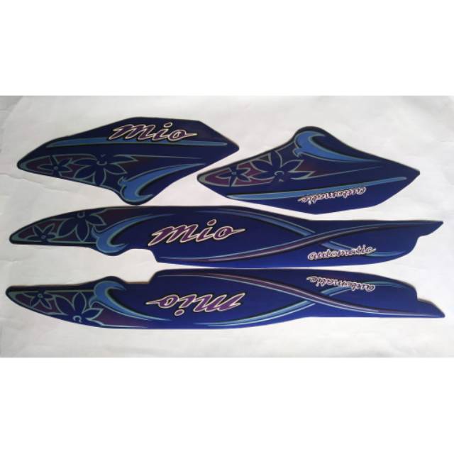 stiker striping yamaha mio sporty kembang 2004 biru